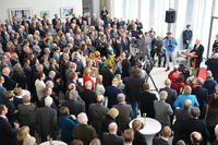 Ein Foto von Christian Weber bei seiner Neujahrsrede